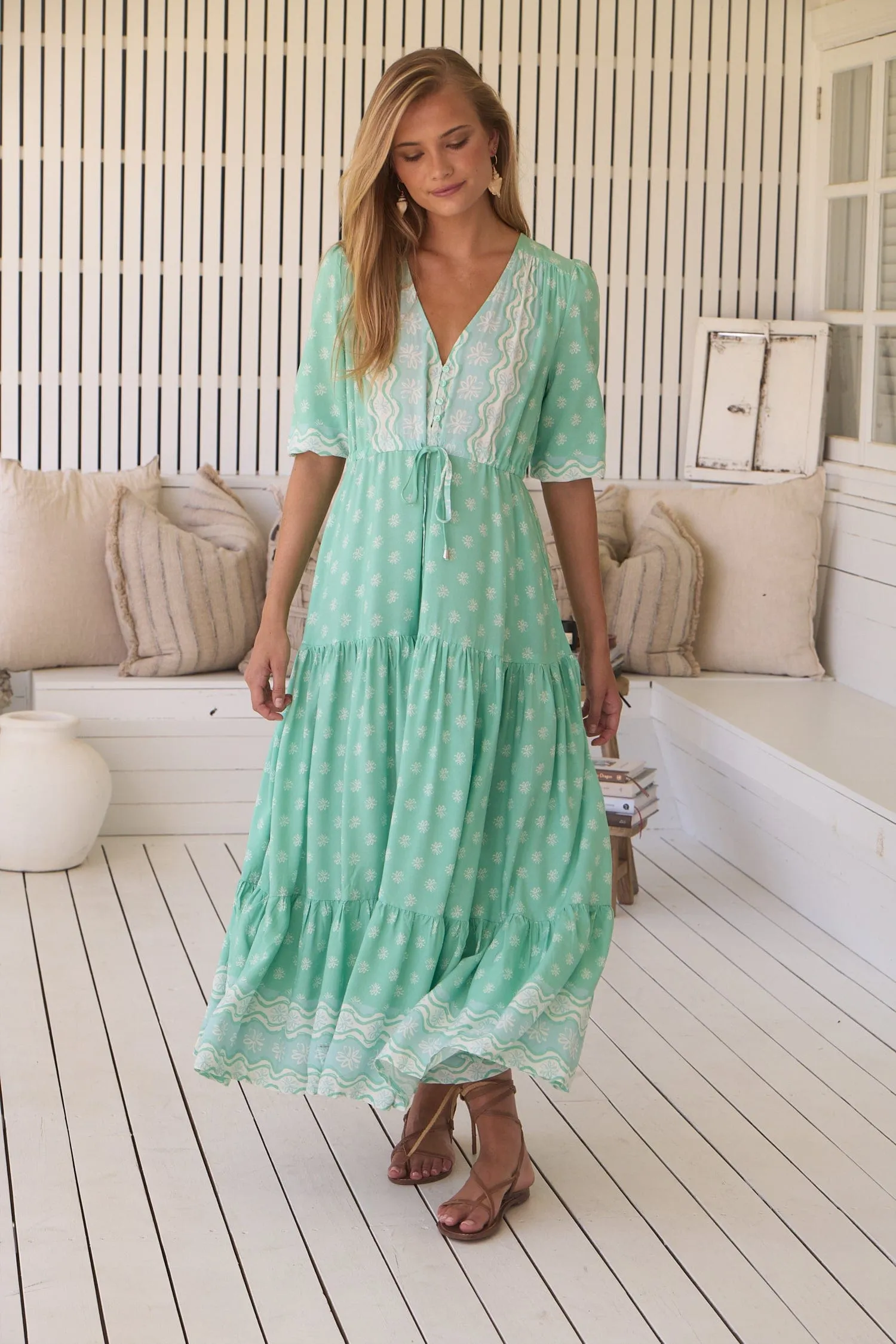 Tessa Maxi Dress - Seafoam
