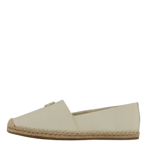 Th Logo Leather Espadrille Beige