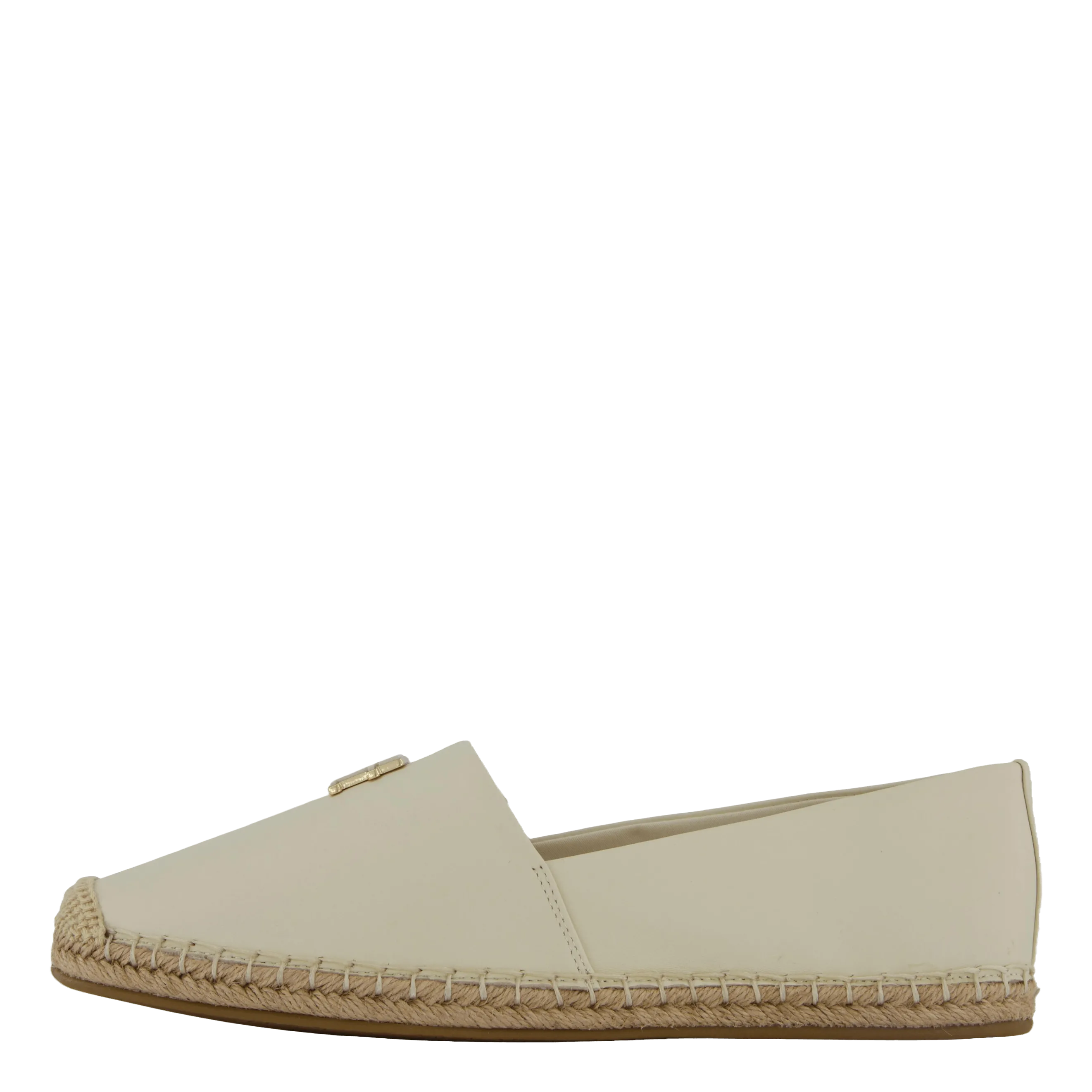 Th Logo Leather Espadrille Beige