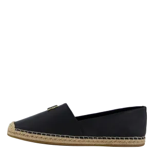 Th Logo Leather Espadrille Black
