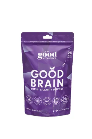 THE GOOD VITAMIN CO Good Brain Focus & Clarity Pouch 28s