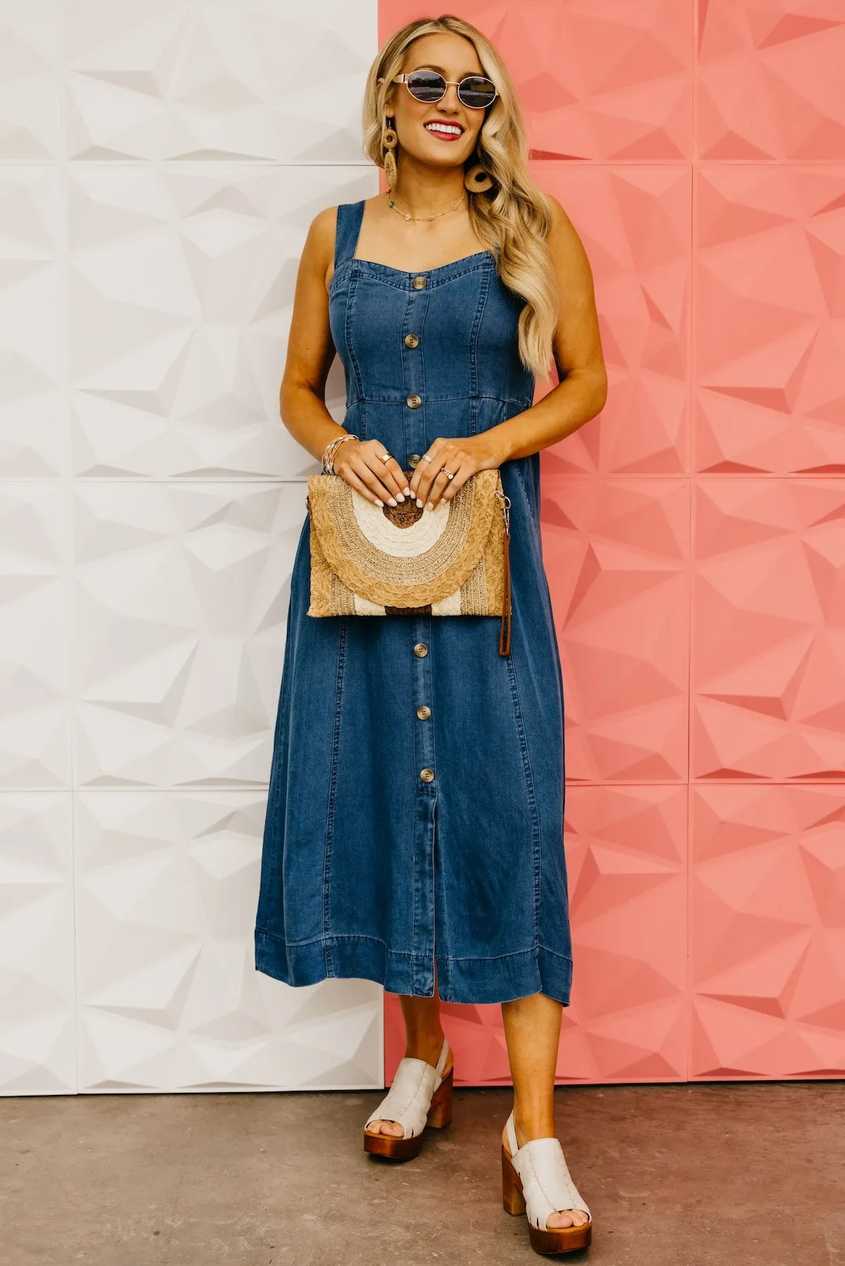 The Lukas Button Down Midi Dress