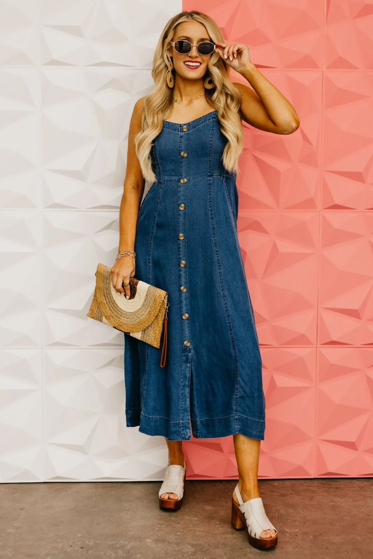 The Lukas Button Down Midi Dress