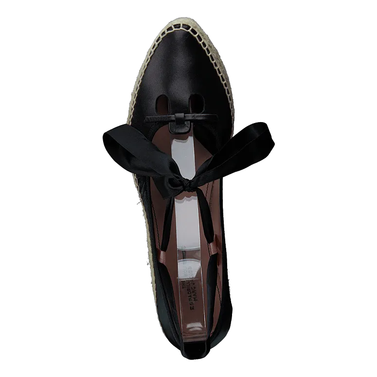 The Mouse Platform Espadrille Black