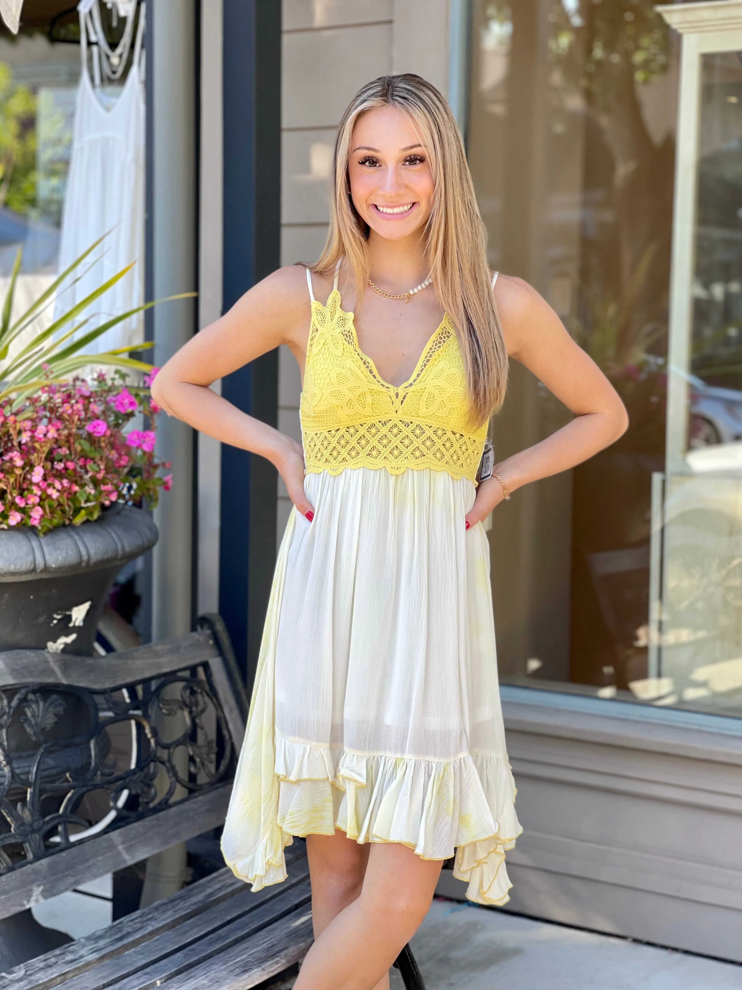 The Reese Dress-Sunflower