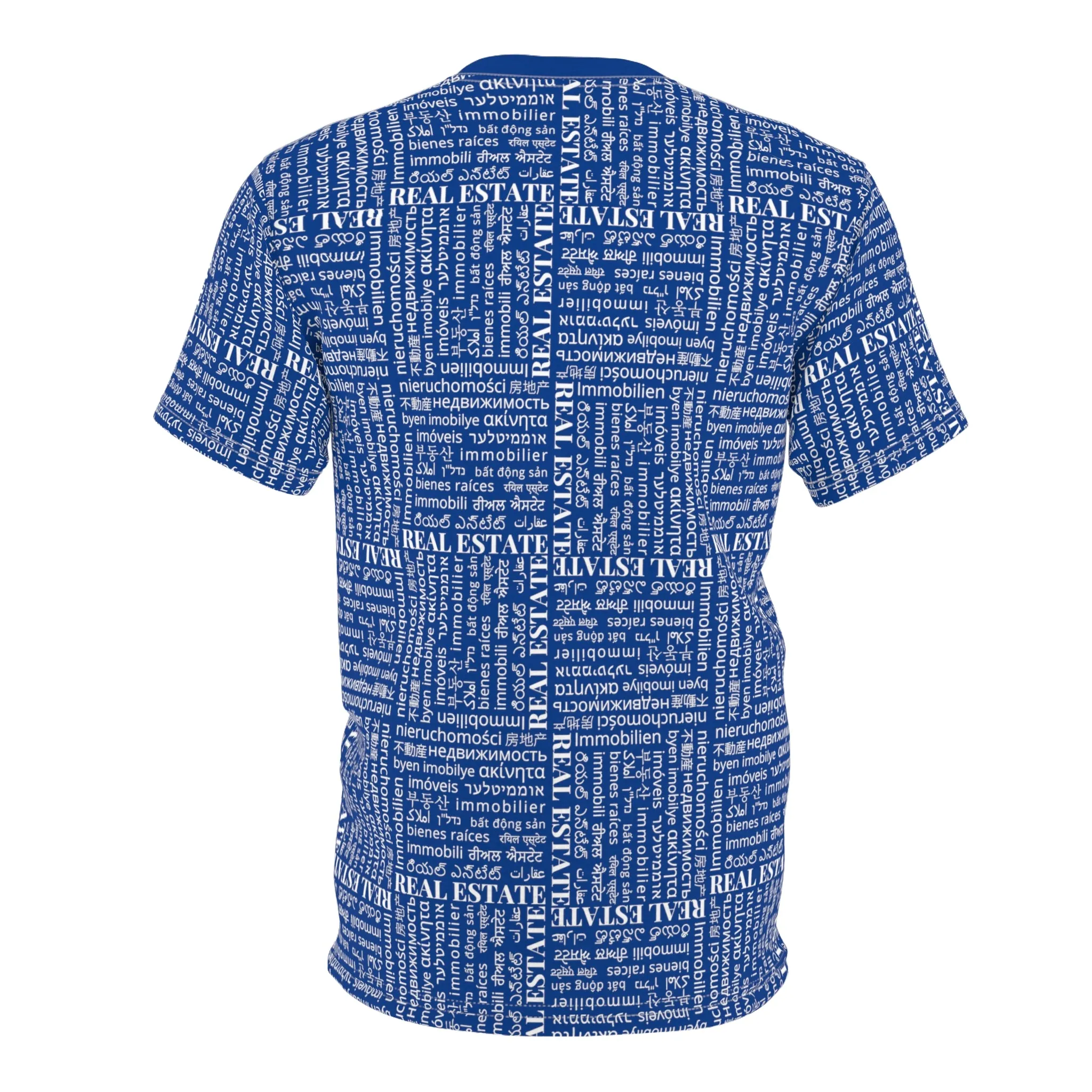 The Ultimate Real Estate Shirt! Unisex Cut & Sew Tee (AOP) Dark Blue
