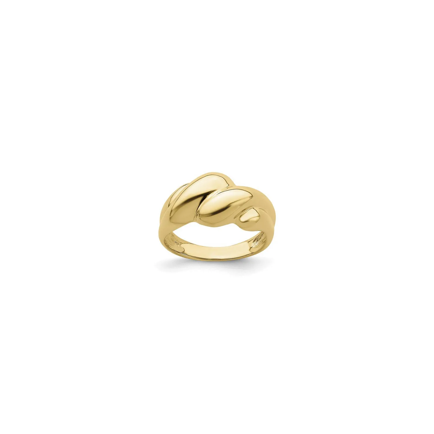 Thick Croissant Dome Ring (14K)