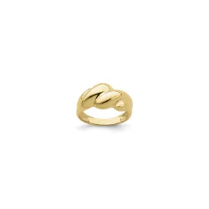 Thick Croissant Dome Ring (14K)