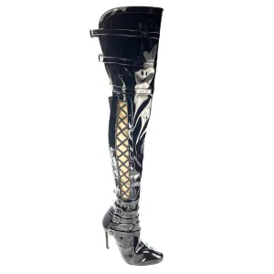 Thick Skin - Black Vegan Leather - Rubber Sole