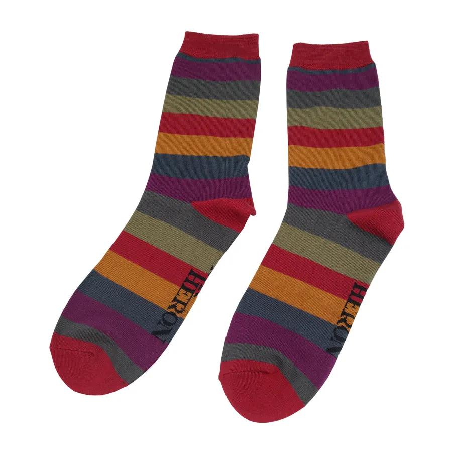 Thick Stripes Socks Box by Mr Heron, Size 7-11