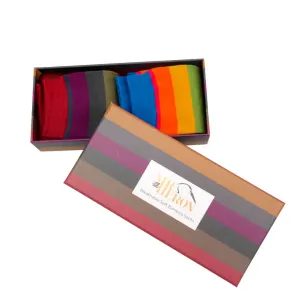 Thick Stripes Socks Box by Mr Heron, Size 7-11
