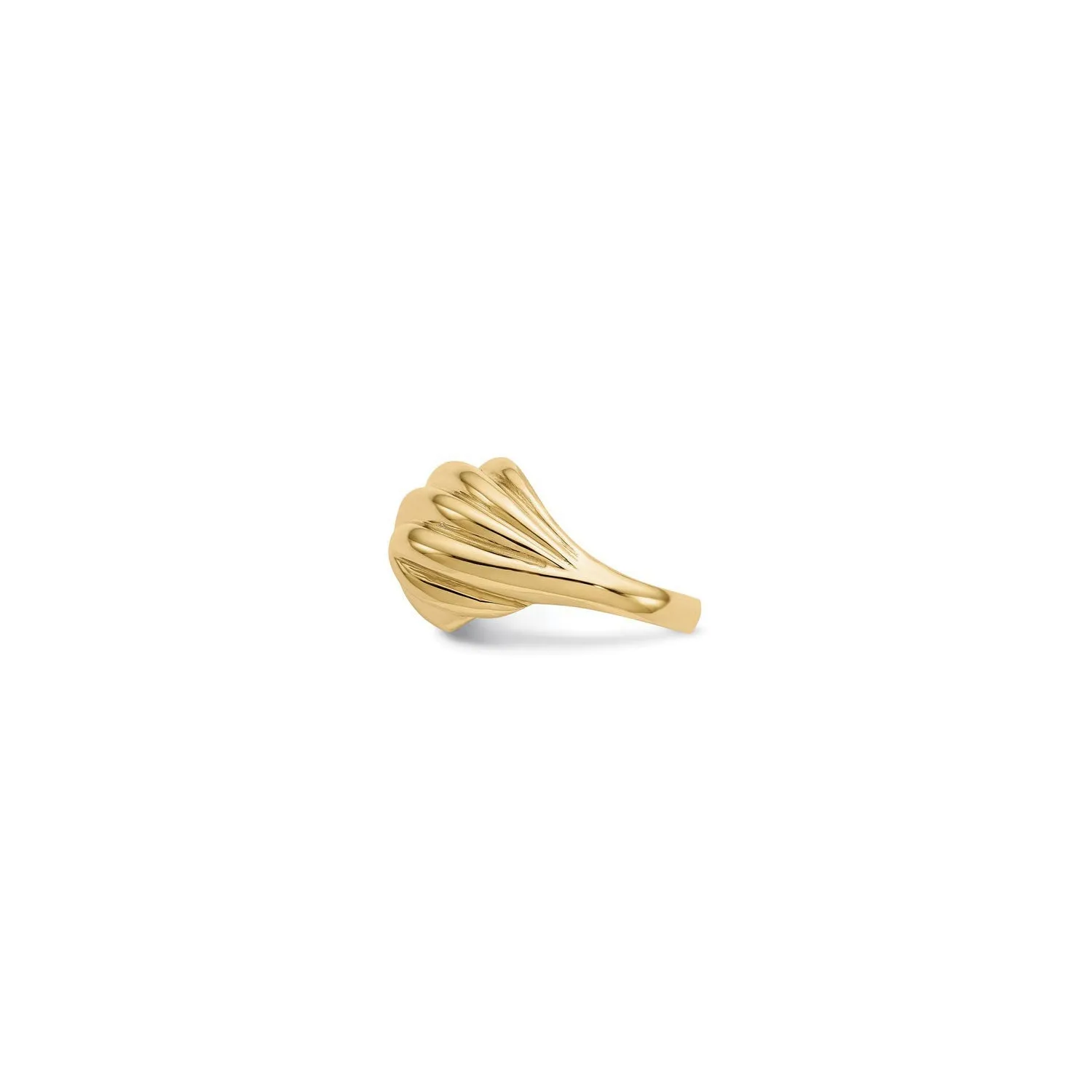 Thick Swirls Dome Ring (14K)