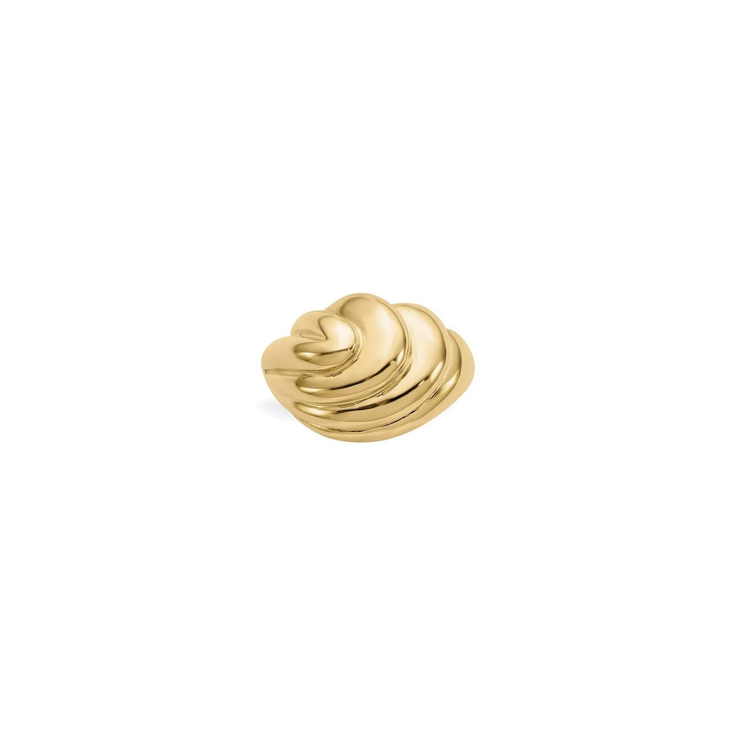 Thick Swirls Dome Ring (14K)