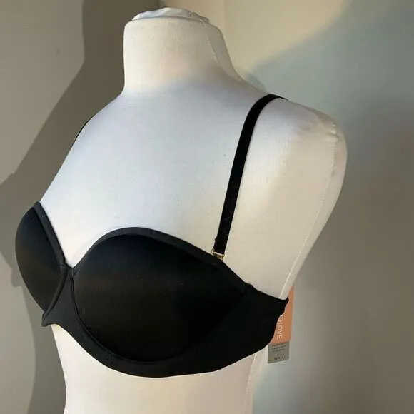 ThirdLove 24/7 Classic Strapless Bra, Black, 36A1/2