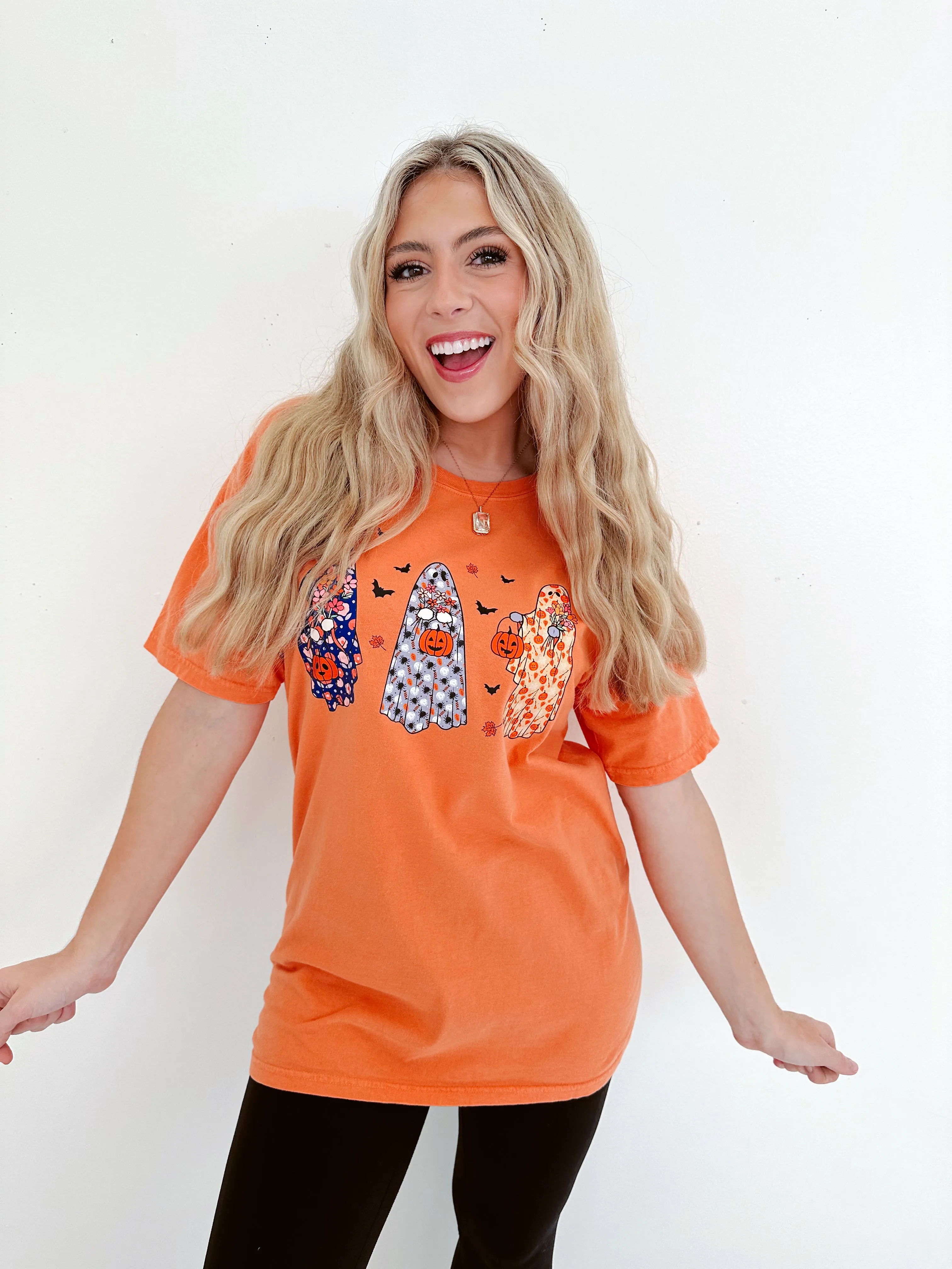 Three Girly Ghosts Comfort Colors Graphic Tee S-2X - 2 Colors