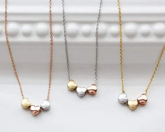 Three Hearts Necklace