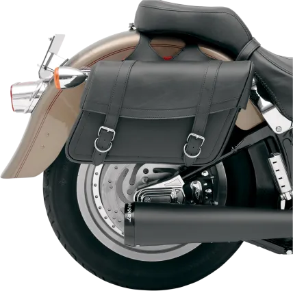 Throw-Over Highwayman Slant Style Universal SaddleHyde Saddlebags - Jumbo