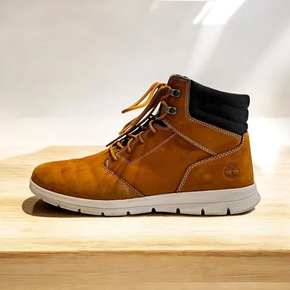 Timberland Mens Graydon Sneaker Defender Repellent Systems Nubuck Leather Sz 11