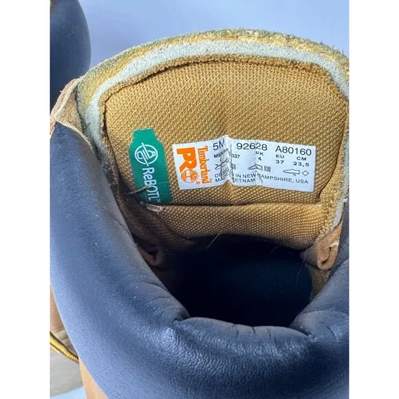 Timberland Pro Mens Composite Toe Work Boots - Size 5M Oil Resistant Wheat Nubuc