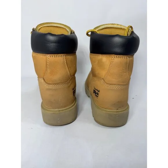 Timberland Pro Mens Composite Toe Work Boots - Size 5M Oil Resistant Wheat Nubuc