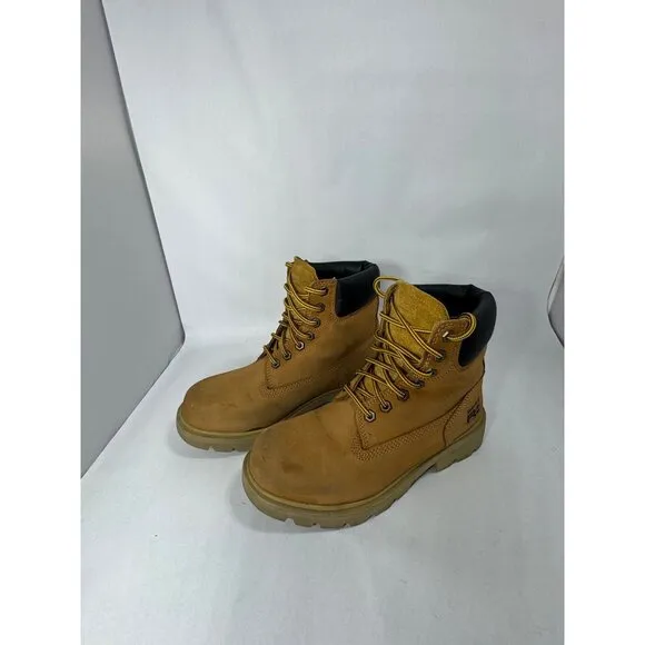 Timberland Pro Mens Composite Toe Work Boots - Size 5M Oil Resistant Wheat Nubuc