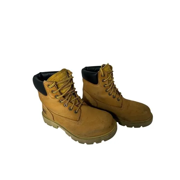 Timberland Pro Mens Composite Toe Work Boots - Size 5M Oil Resistant Wheat Nubuc