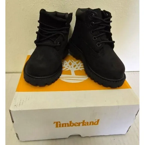 Timberland Todler 6' Premium Waterproof Boot 12807 Black Size 5 NI…