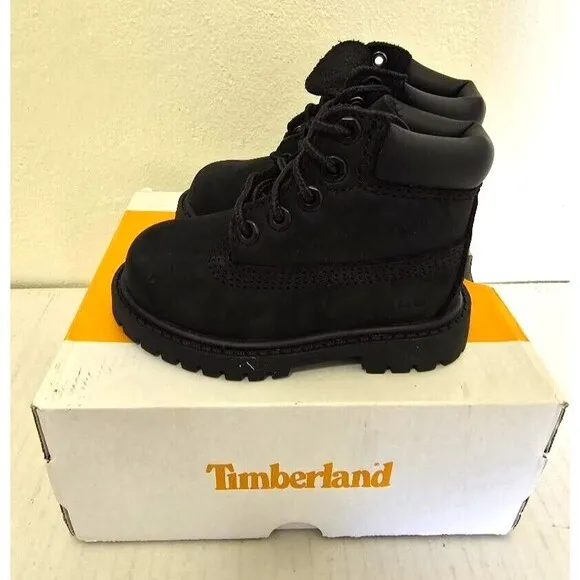 Timberland Todler 6' Premium Waterproof Boot 12807 Black Size 5 NI…