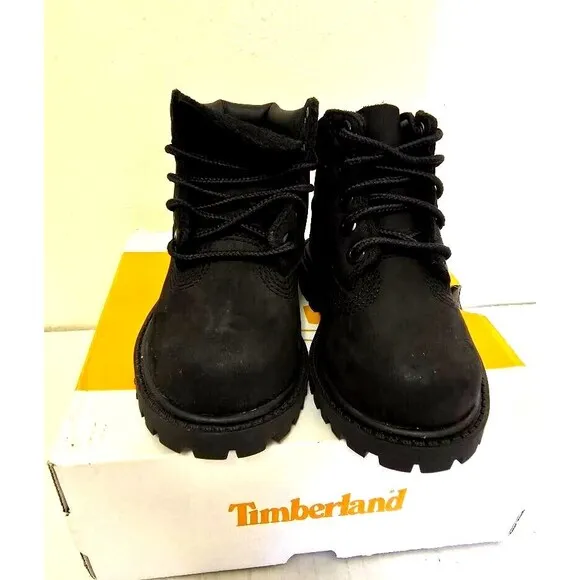 Timberland Todler 6' Premium Waterproof Boot 12807 Black Size 5 NI…
