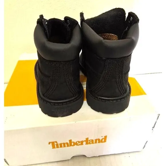 Timberland Todler 6' Premium Waterproof Boot 12807 Black Size 5 NI…
