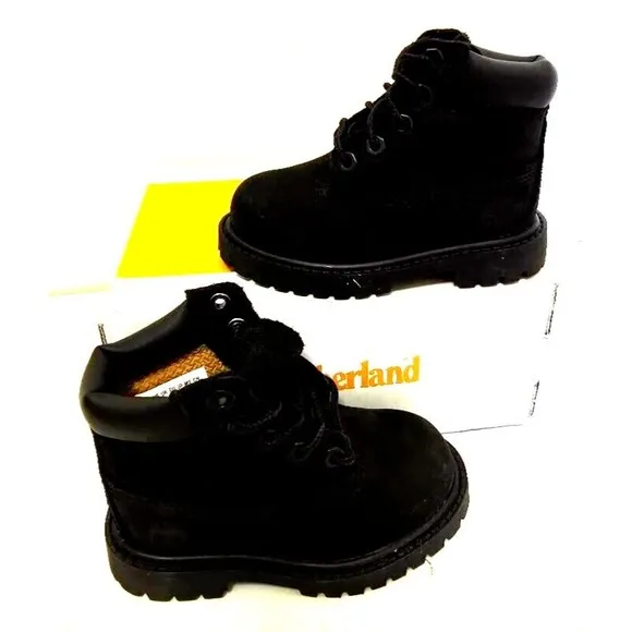 Timberland Todler 6' Premium Waterproof Boot 12807 Black Size 5 NI…