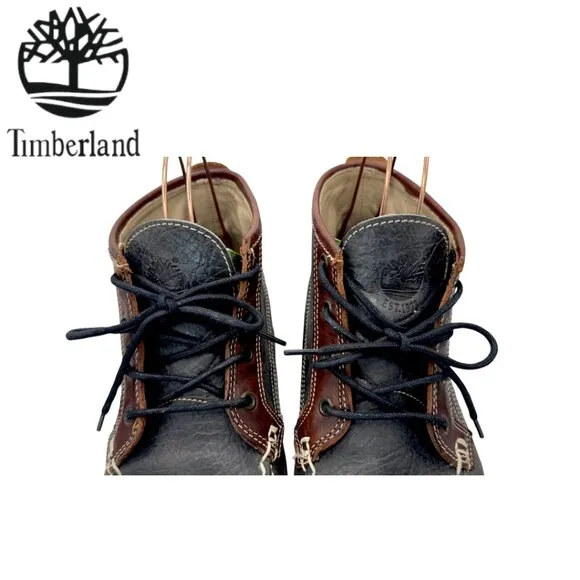 Timberland Two-Tone Leather Chukka Ankle Boots Moc Toe TBOA18WW Men's 10.5 M EUC