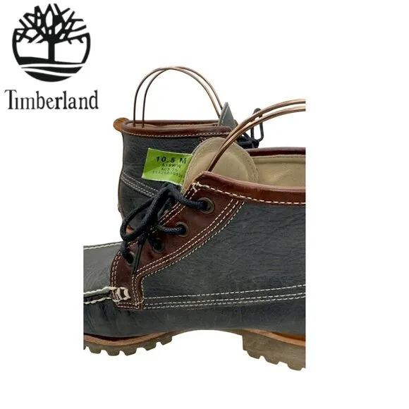 Timberland Two-Tone Leather Chukka Ankle Boots Moc Toe TBOA18WW Men's 10.5 M EUC
