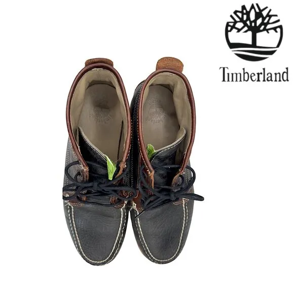 Timberland Two-Tone Leather Chukka Ankle Boots Moc Toe TBOA18WW Men's 10.5 M EUC