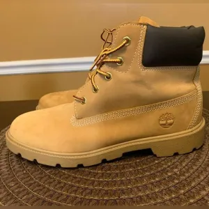 Timberland Classic Boots Boys Kids Size 6 Big Kids Waterproof Nubuck Wheat 10960