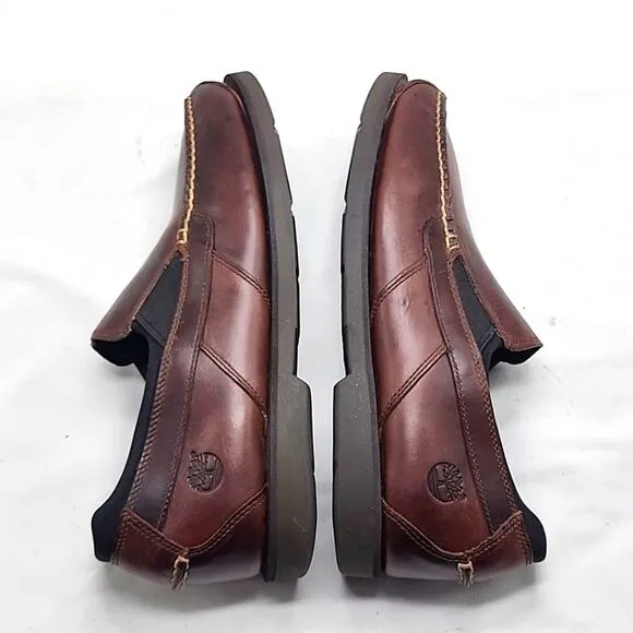 TIMBERLAND●MENS 11.5●{29565} AE CUP BROWN LEATHER LOAFER SLIP-ON NWSW ☆NICE☆