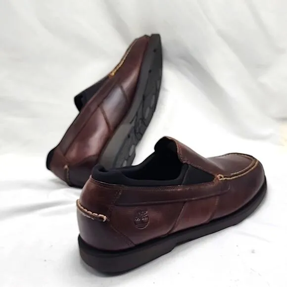 TIMBERLAND●MENS 11.5●{29565} AE CUP BROWN LEATHER LOAFER SLIP-ON NWSW ☆NICE☆