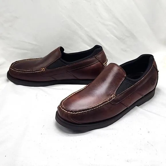 TIMBERLAND●MENS 11.5●{29565} AE CUP BROWN LEATHER LOAFER SLIP-ON NWSW ☆NICE☆
