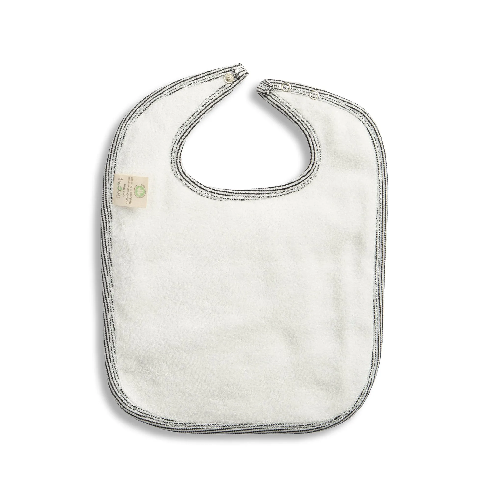 Tiny Twig Bib Graphite Stripes
