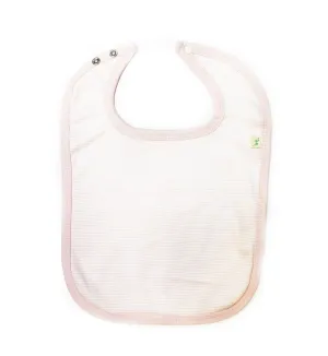Tiny Twig Bib Pink Stripes