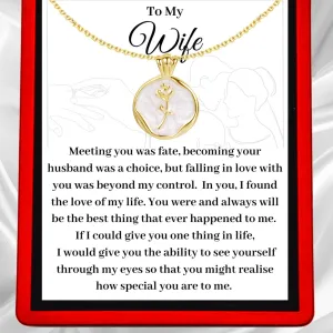 To My Wife, 'Meeting you was Fate' - Choose a Necklace for Her - WF25