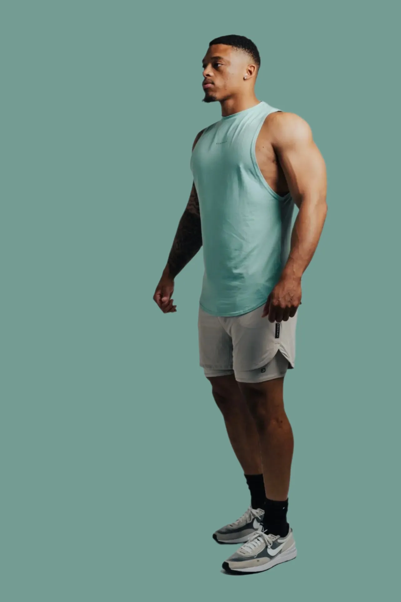 Total War Battle Sleeveless - Aqua