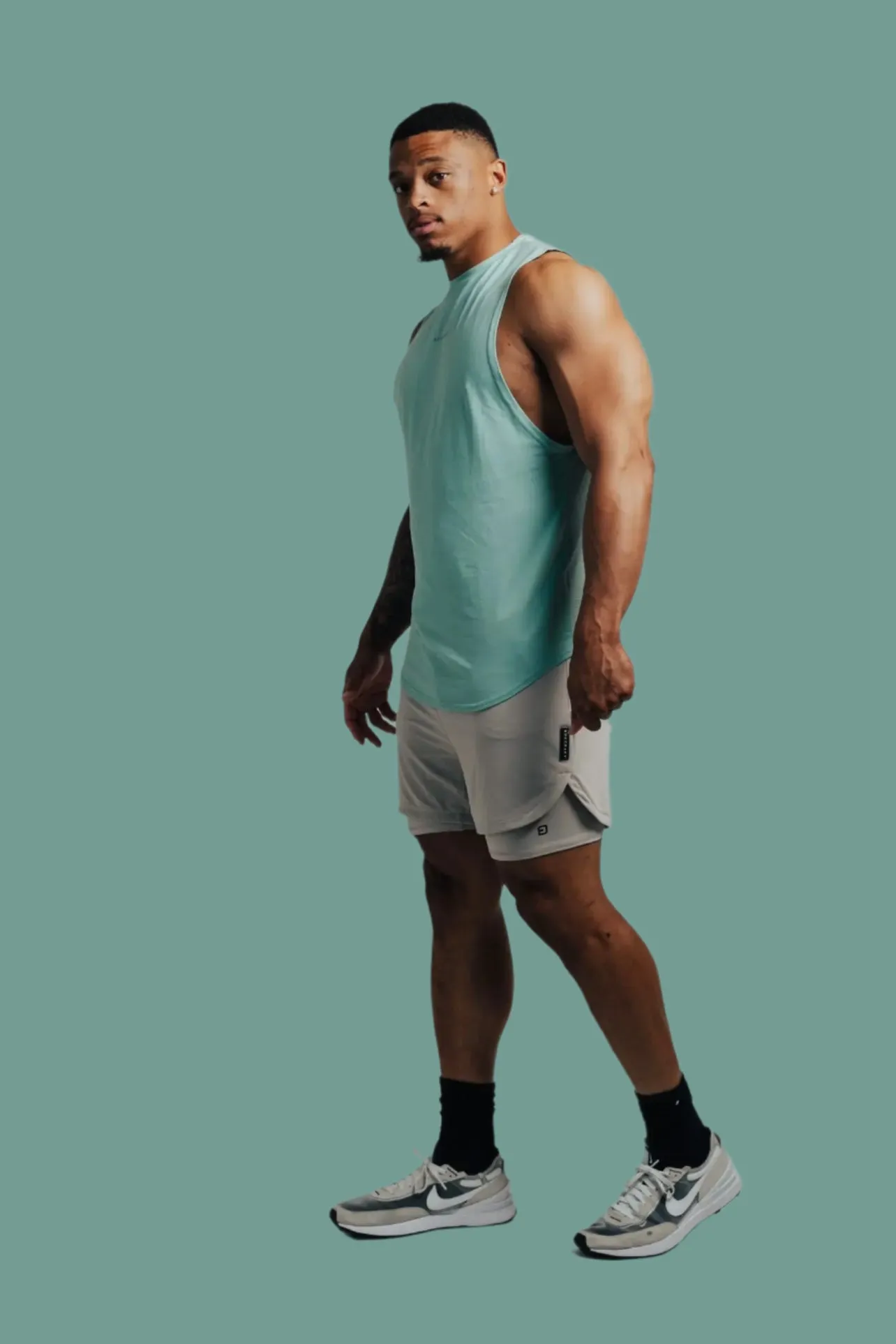 Total War Battle Sleeveless - Aqua