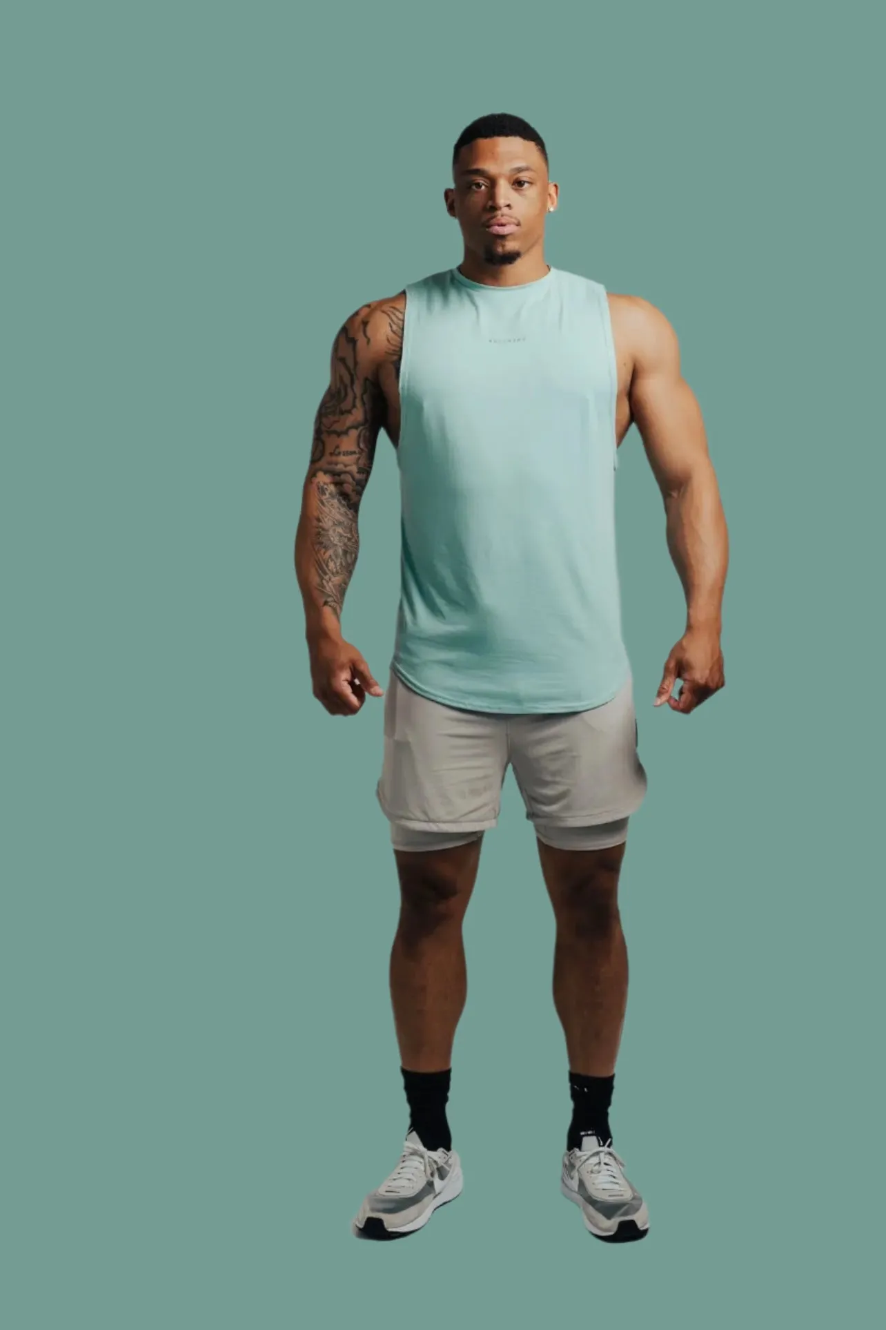 Total War Battle Sleeveless - Aqua