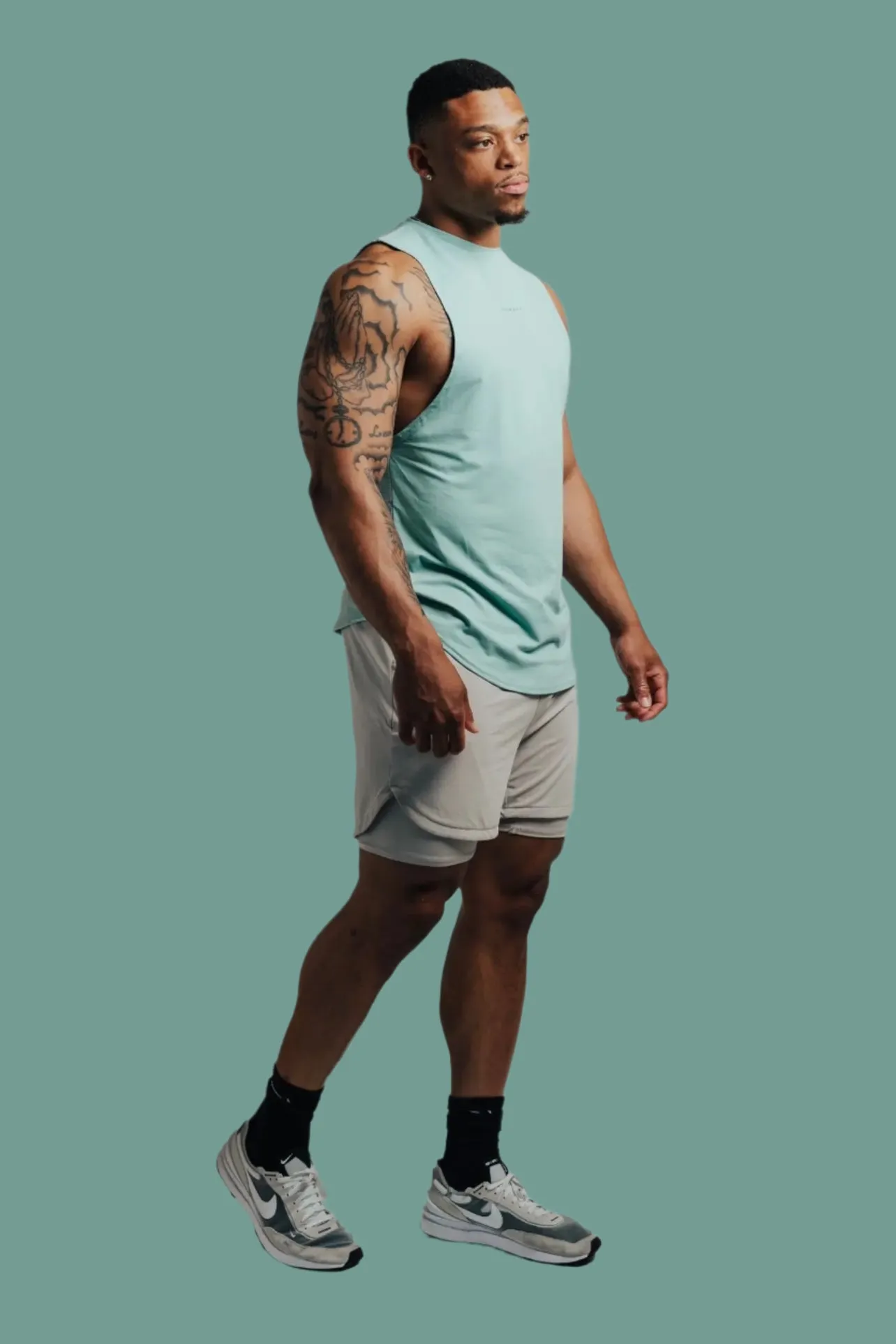 Total War Battle Sleeveless - Aqua