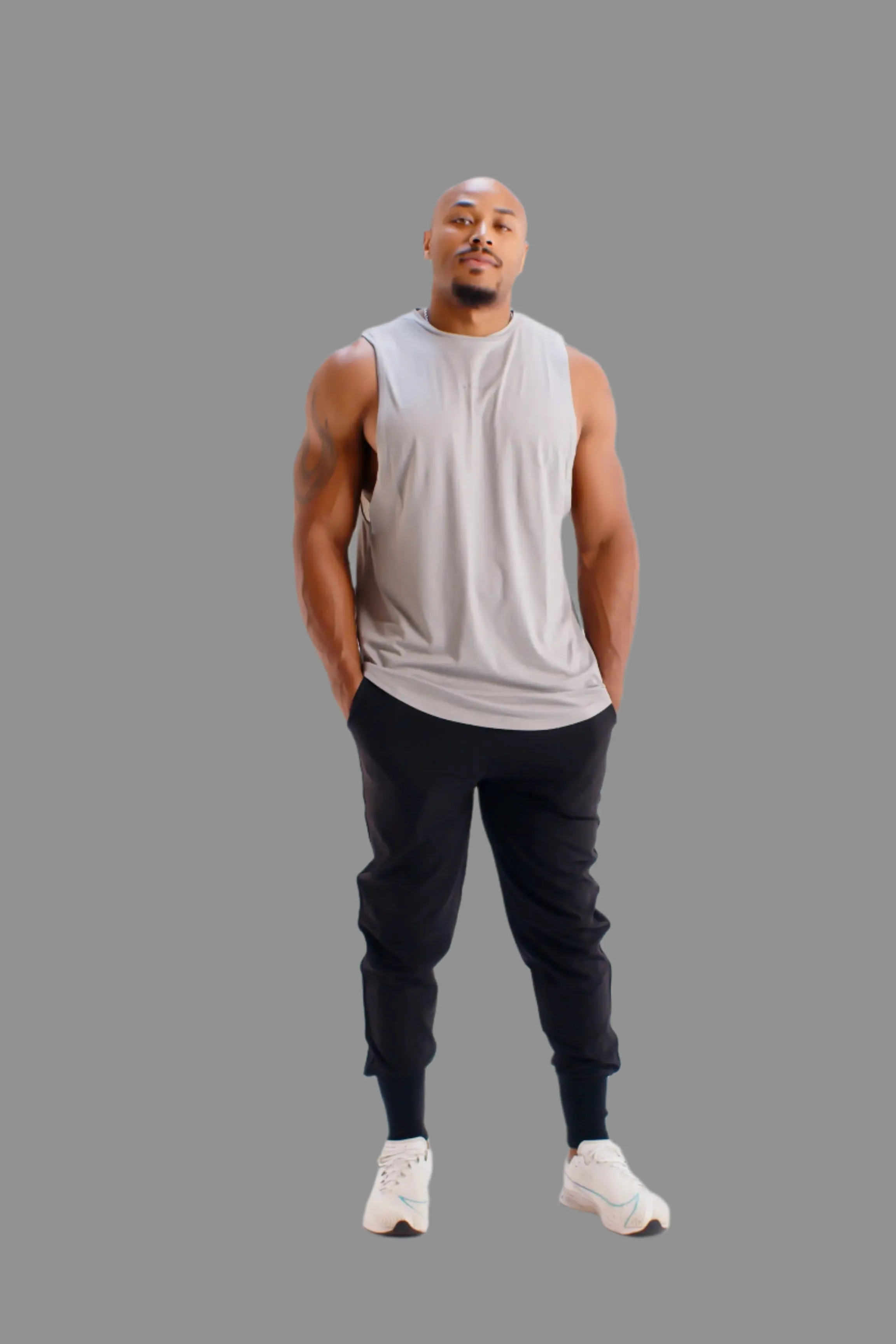 Total War Battle Sleeveless - Ghost Grey