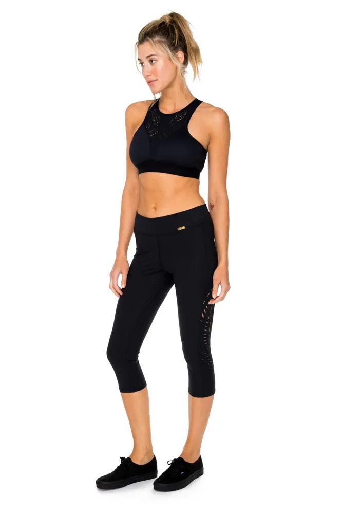 TRINIDAD - Laser Cuts Capri Legging