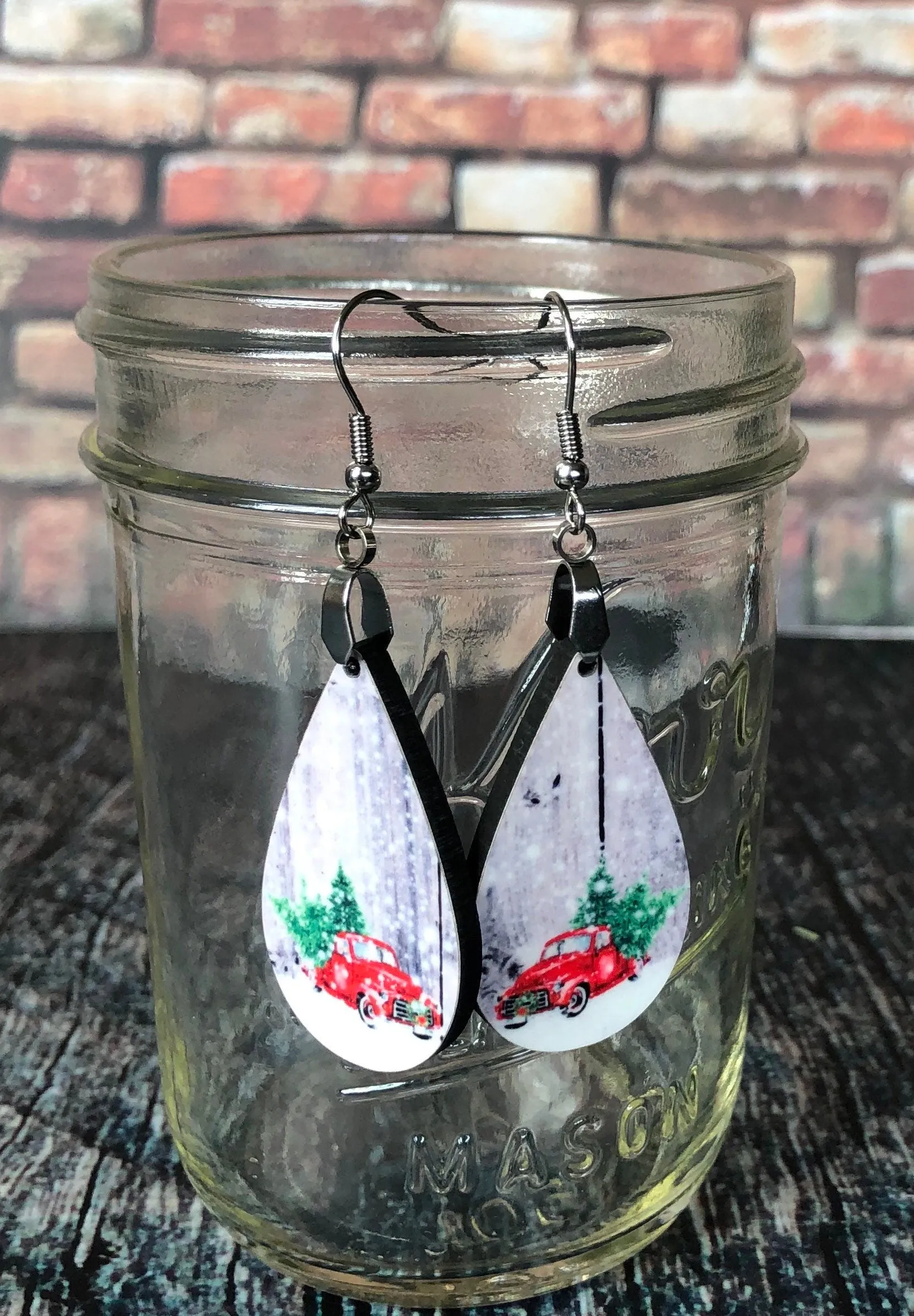 Truck Small Drop Earrings