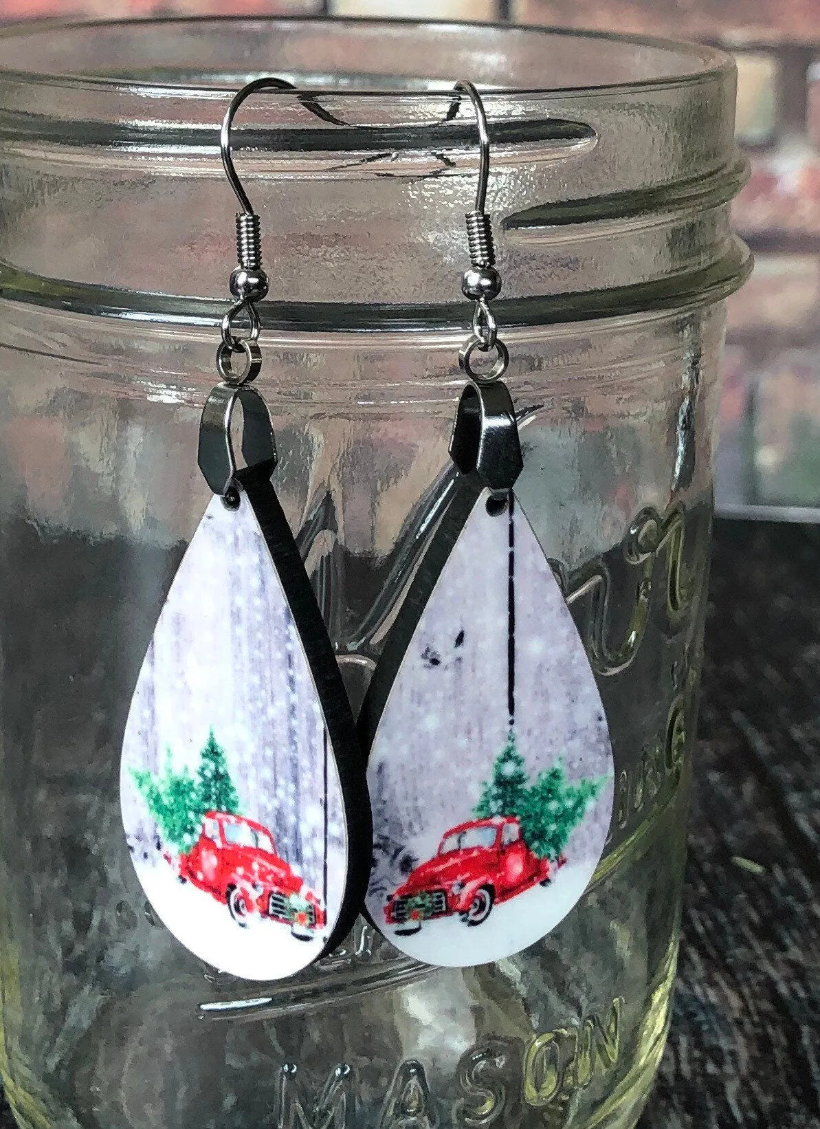Truck Small Drop Earrings