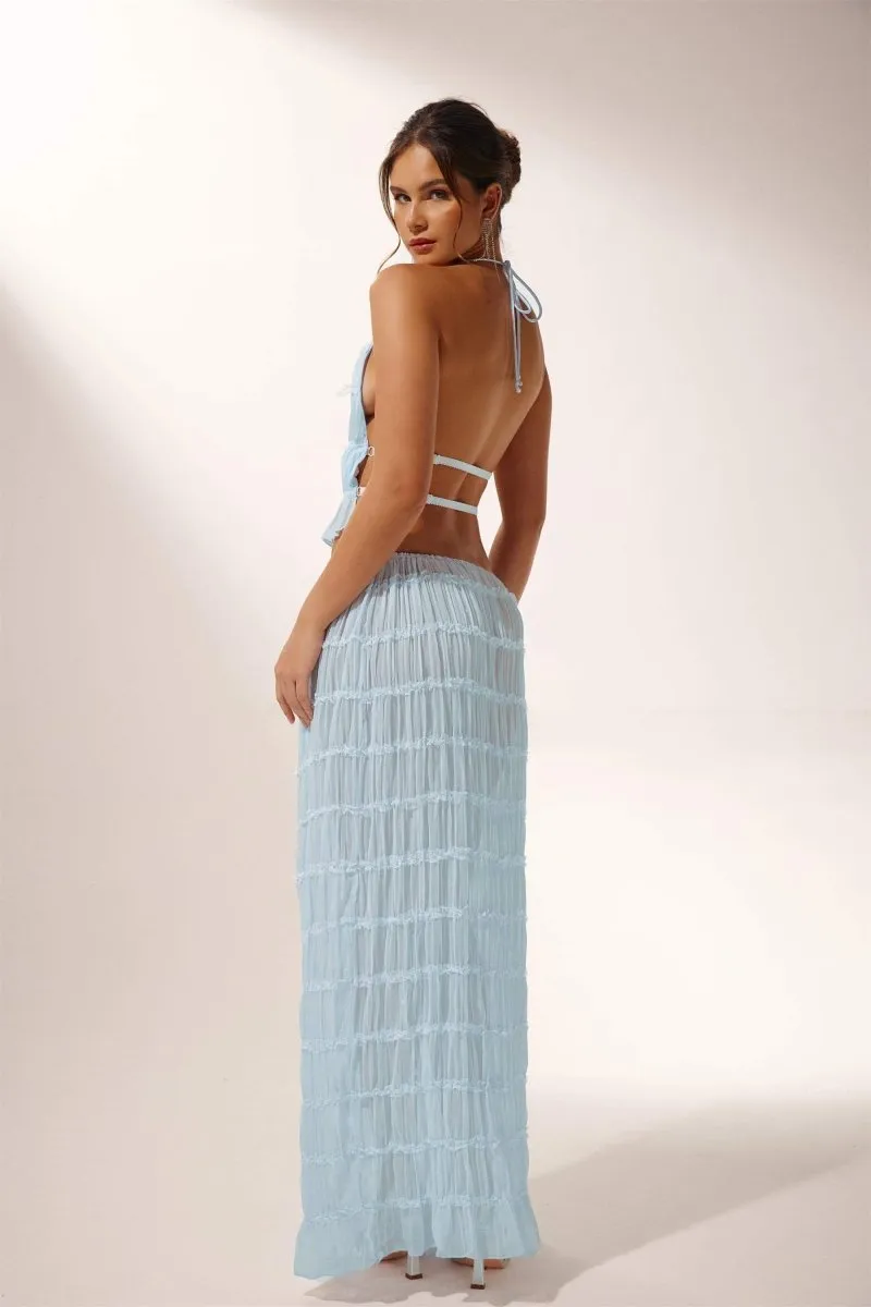 Two-Piece Set | Halter Top & Wide-Leg Pants | Lightweight & Chic